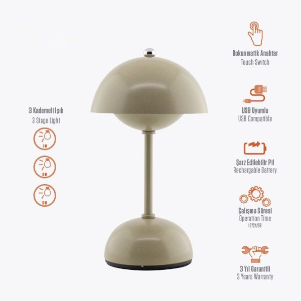 Glint Şarjlı Masa Lambası