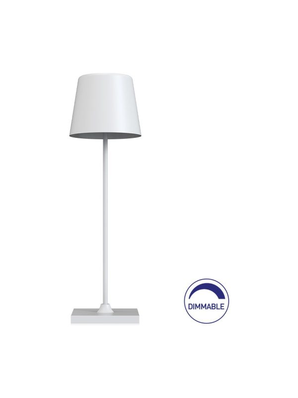 Klasik BT Şarjlı Masa Lambası Beyaz